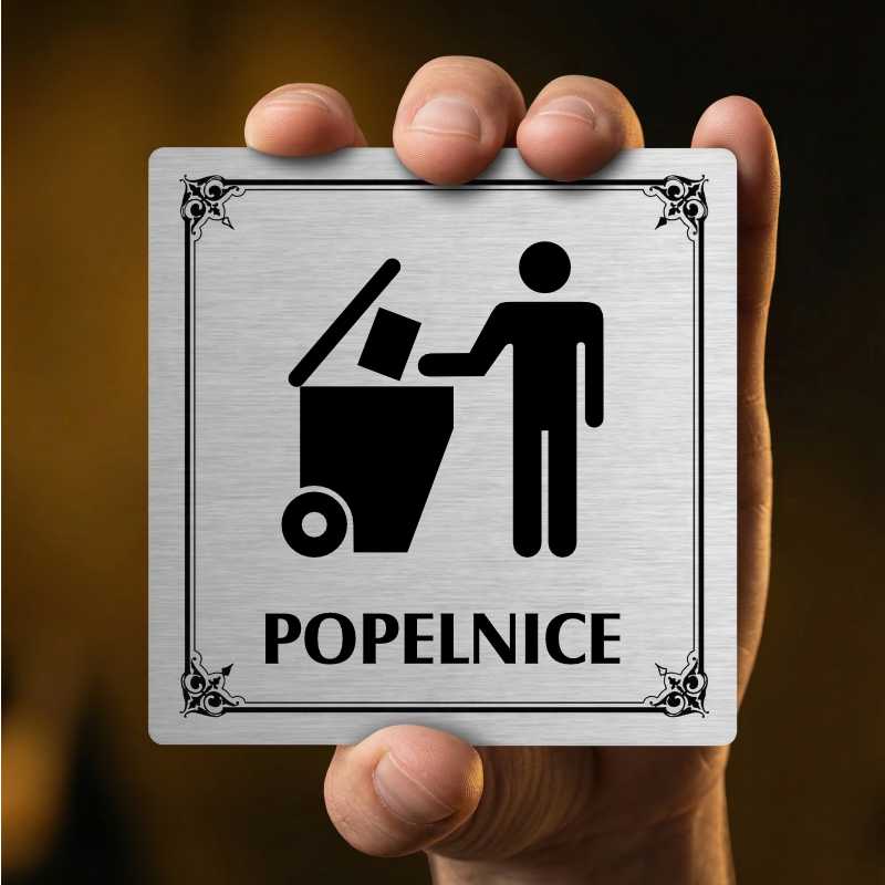 Popelnice, 100x100mm, pergamen, Nevada